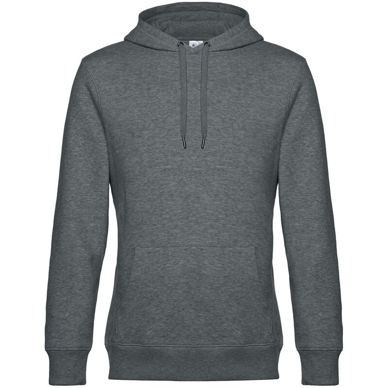 Толстовка с капюшоном унисекс King, темно-серый меланж арт.WU02K623