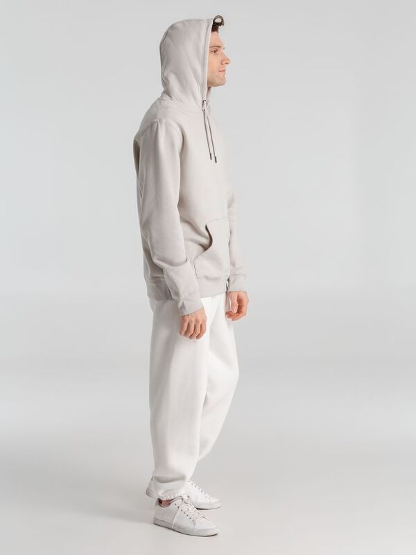 Толстовка с капюшоном унисекс King, дымчато-серая арт.WU02K672