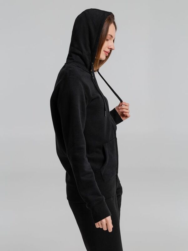 Толстовка на молнии с капюшоном унисекс King, черная арт.WU03K005