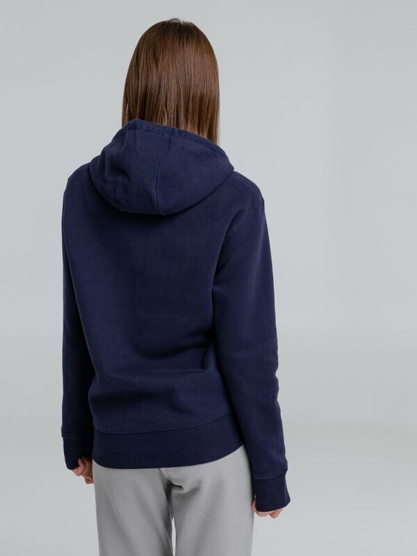 Толстовка на молнии с капюшоном унисекс King, темно-синяя арт.WU03K006