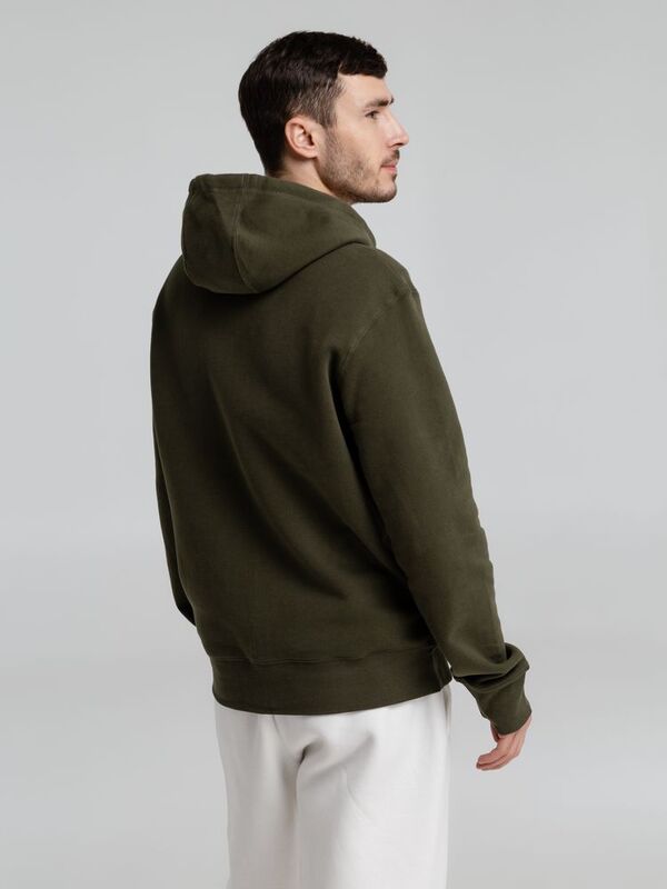 Толстовка на молнии с капюшоном унисекс King, хаки арт.WU03K555