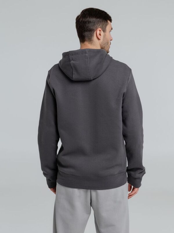 Толстовка на молнии с капюшоном унисекс King, темно-серая арт.WU03K669