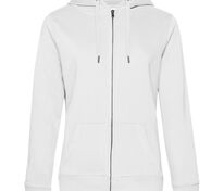 Толстовка на молнии с капюшоном женская Queen, белая арт.WW03Q001