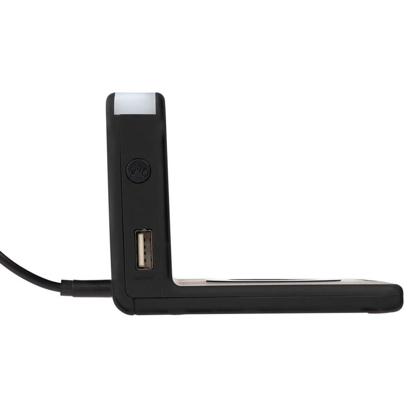 Часы настольные с беспроводным зарядным устройством Pitstop, черные арт.11879.30