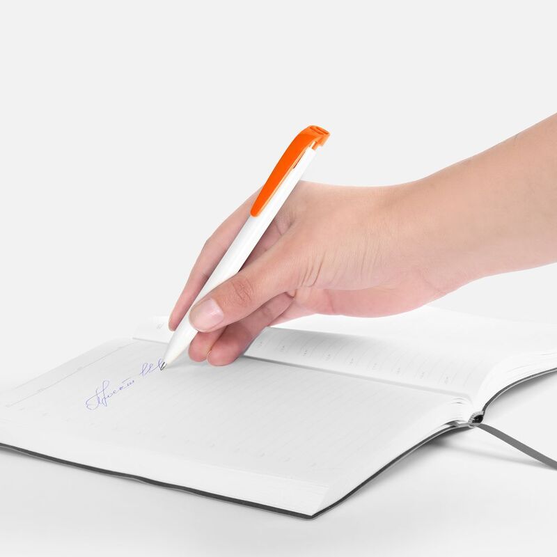 Ручка шариковая Favorite, белая с оранжевым арт.25900.62