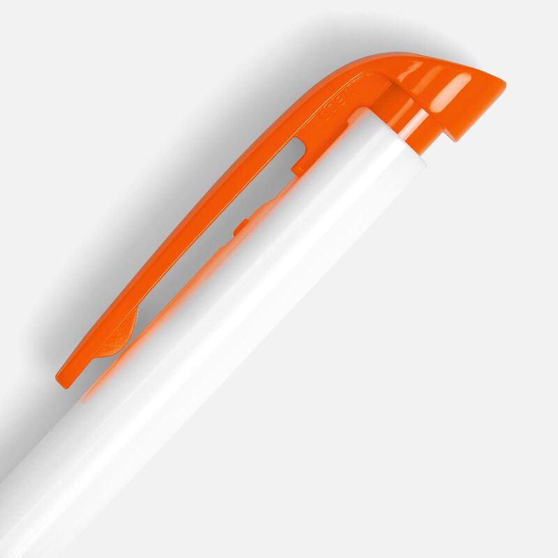 Ручка шариковая Favorite, белая с оранжевым арт.25900.62