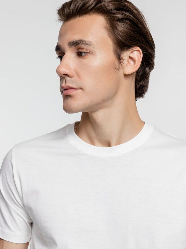 Футболка унисекс T-Bolka 160, белая (теплый оттенок) арт.6140.61