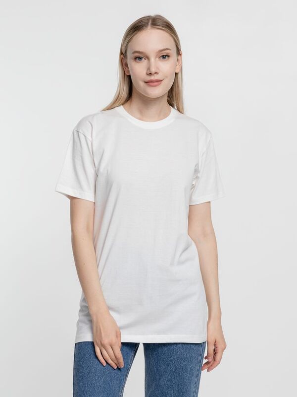 Футболка унисекс T-Bolka 160, белая (теплый оттенок) арт.6140.61