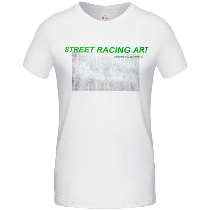 Футболка Street Racing Art, белая арт.70817.60