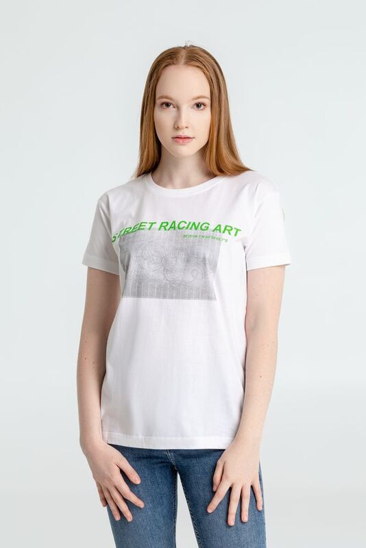 Футболка Street Racing Art, белая арт.70817.60