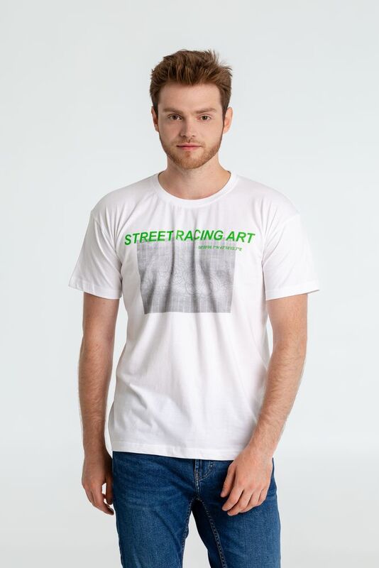 Футболка Street Racing Art, белая арт.70817.60