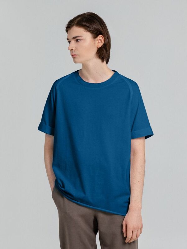 Футболка унисекс Vozduh 1.0, синяя арт.12184.44
