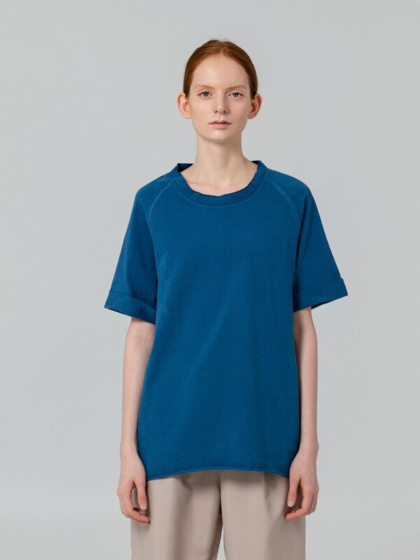 Футболка унисекс Vozduh 1.0, синяя арт.12184.44