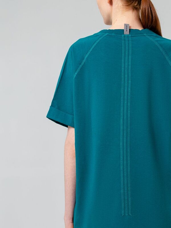 Футболка унисекс Vozduh 1.0, темно-бирюзовая арт.12184.42