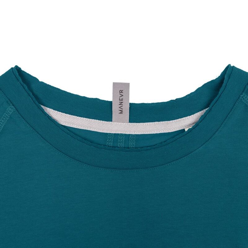 Футболка унисекс Vozduh 1.0, темно-бирюзовая арт.12184.42