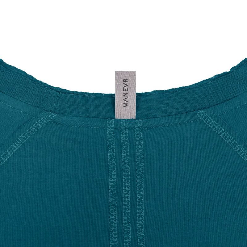 Футболка унисекс Vozduh 1.0, темно-бирюзовая арт.12184.42