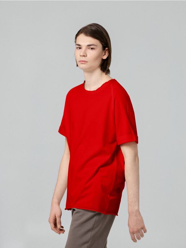 Футболка унисекс Vozduh 1.0, красная арт.12184.55