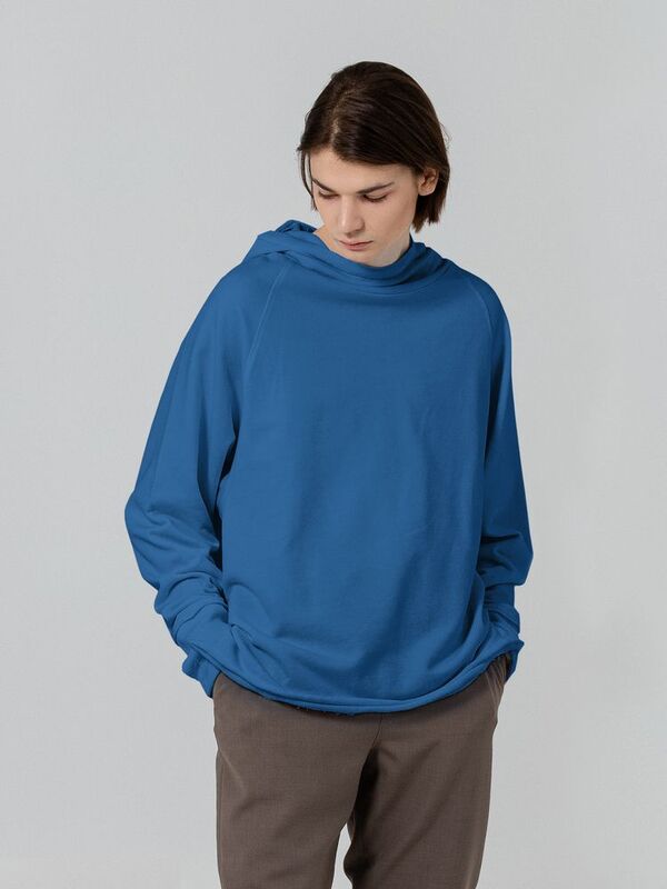 Худи унисекс Vozduh 1.0, синее арт.12185.44