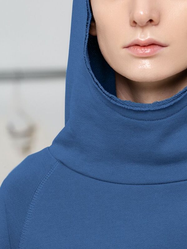 Худи унисекс Vozduh 1.0, синее арт.12185.44