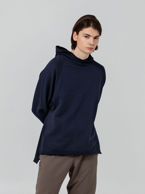 Худи унисекс Vozduh 1.0, темно-синее арт.12185.40