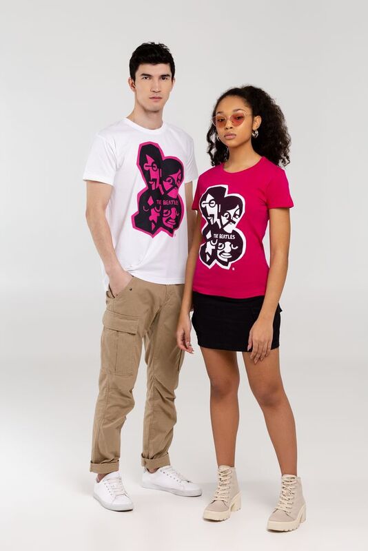 Футболка женская &laquo;Меламед. The Beatles&raquo;, ярко-розовая (фуксия) арт.70903.57