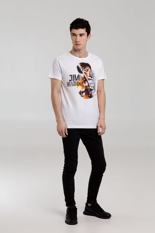 Футболка &laquo;Меламед. Jimi Hendrix&raquo;, белая арт.70907.60