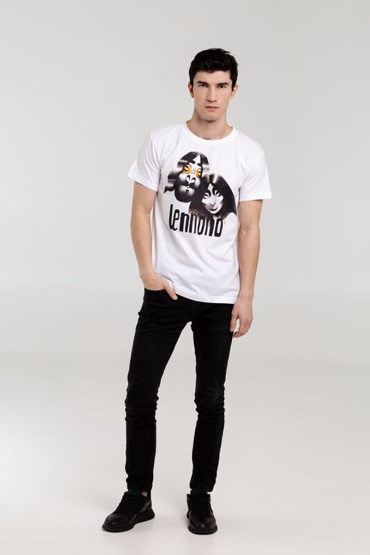 Футболка &laquo;Меламед. John Lennon, Yoko Ono&raquo;, белая арт.70909.60