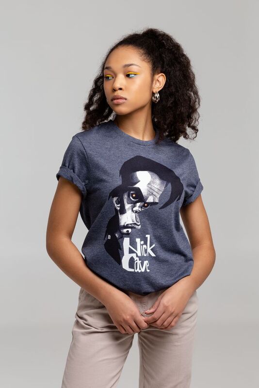 Футболка &laquo;Меламед. Nick Cave&raquo;, темно-синий меланж арт.70914.40