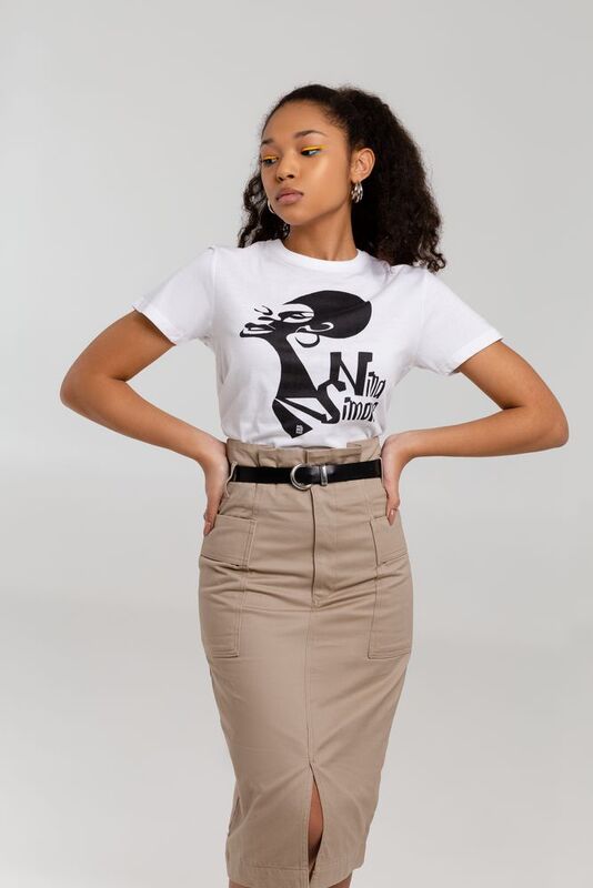 Футболка женская &laquo;Меламед. Nina Simone&raquo;, белая арт.70915.60