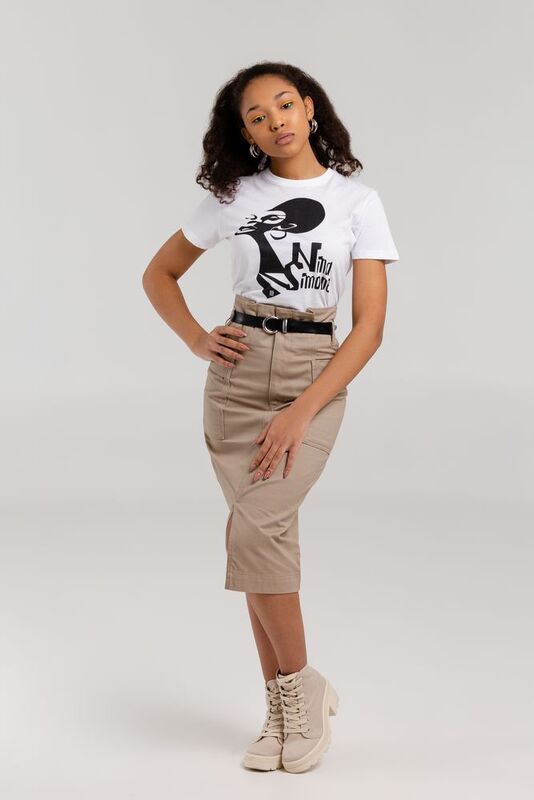 Футболка женская &laquo;Меламед. Nina Simone&raquo;, белая арт.70915.60