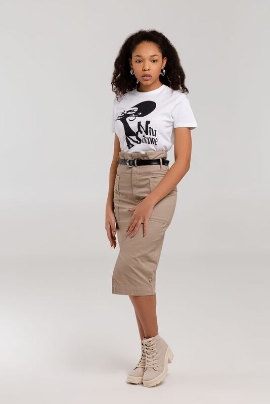 Футболка женская &laquo;Меламед. Nina Simone&raquo;, белая арт.70915.60