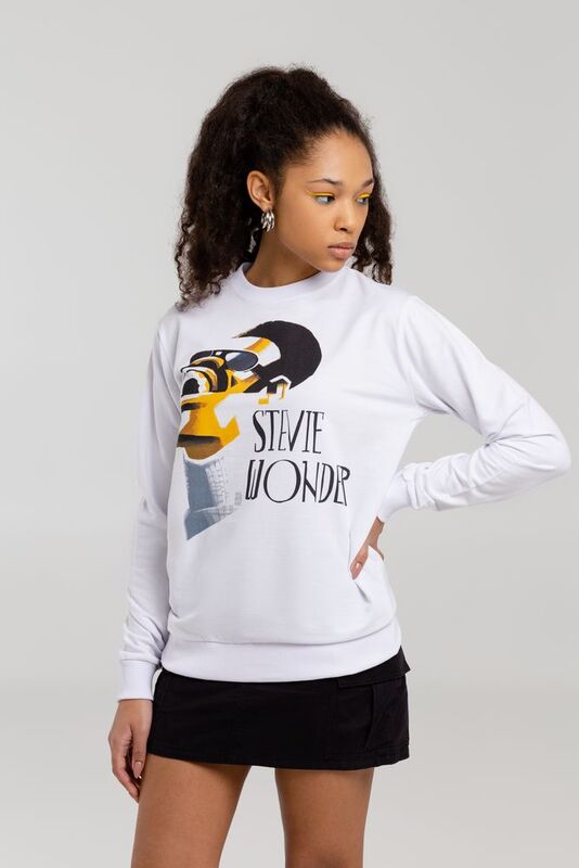 Толстовка &laquo;Меламед. Stevie Wonder&raquo;, белая арт.70918.60