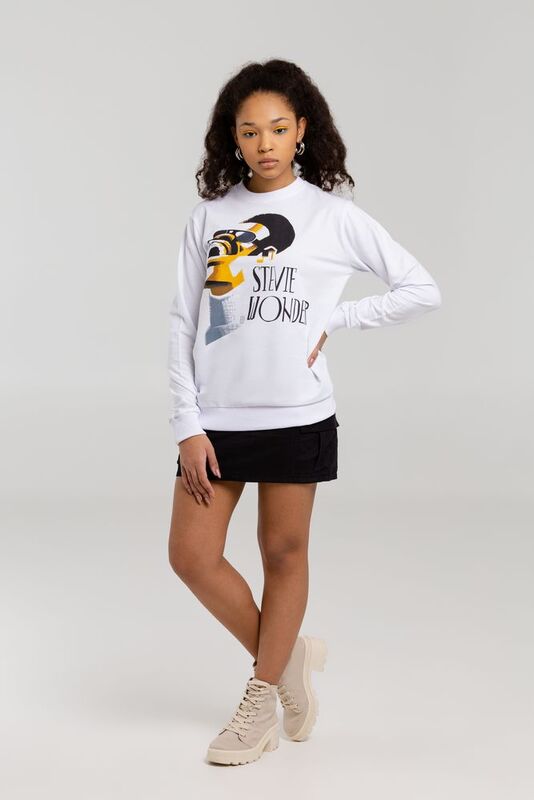 Толстовка &laquo;Меламед. Stevie Wonder&raquo;, белая арт.70918.60
