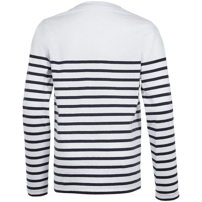 Футболка детская с длинным рукавом Matelot LSL Kids, белая с синим арт.03101904