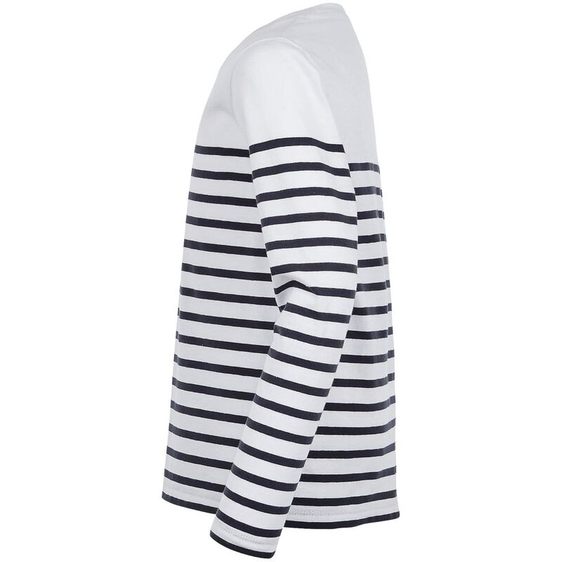 Футболка детская с длинным рукавом Matelot LSL Kids, белая с синим арт.03101904