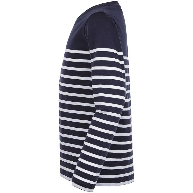 Футболка детская с длинным рукавом Matelot LSL Kids, синяя с белым арт.03101912