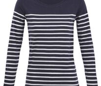 Футболка женская с длинным рукавом Matelot LSL Women, синяя с белым арт.03100912