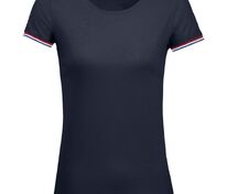 Футболка женская Rainbow Women, темно-синяя с ярко-синим арт.03109534