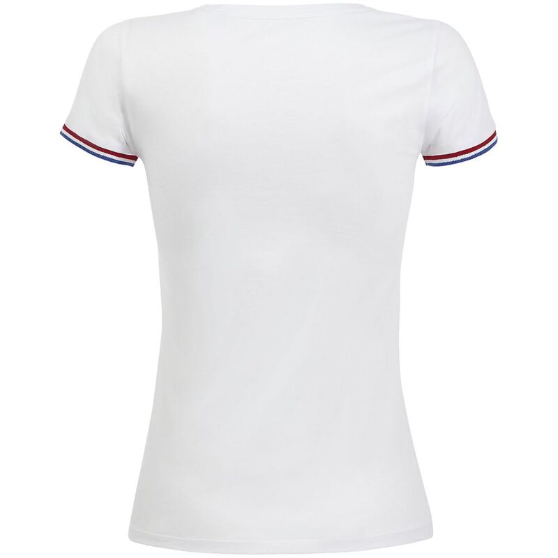 Футболка женская Rainbow Women, белая с ярко-синим арт.03109907