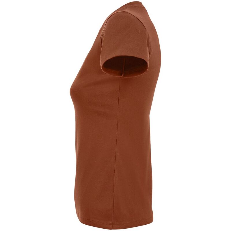 Футболка женская Imperial Women 190, коричневая (терракотовая) арт.11502407