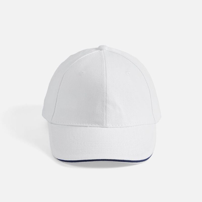 Бейсболка Buffalo, белая с темно-синим арт.6404.64