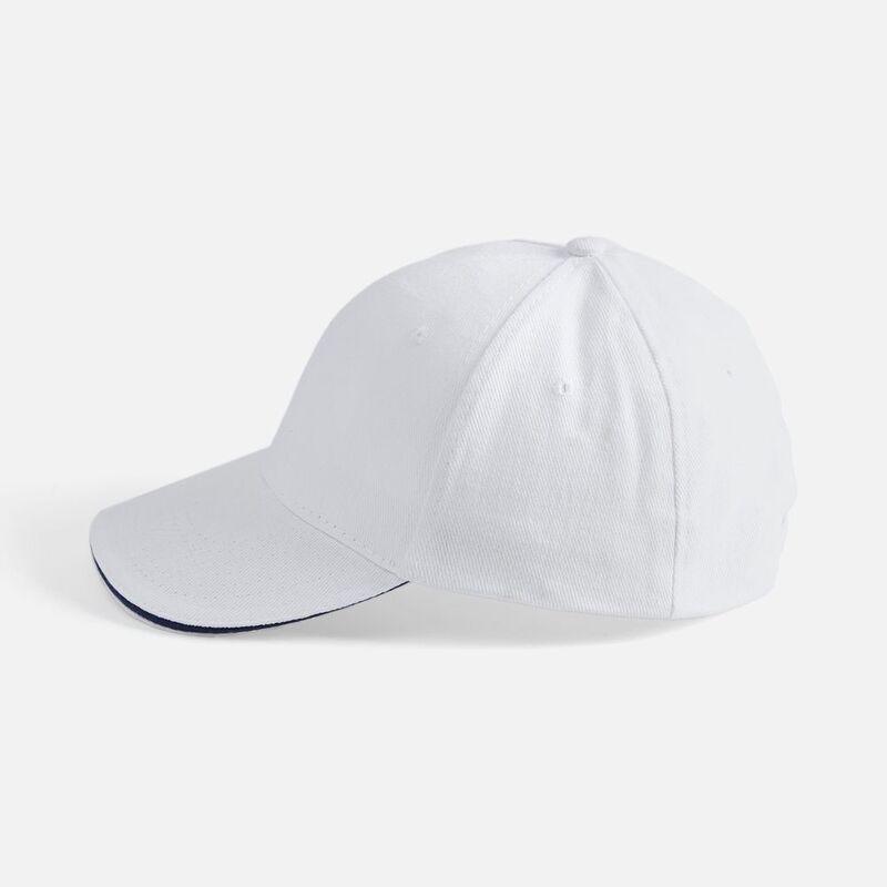 Бейсболка Buffalo, белая с темно-синим арт.6404.64