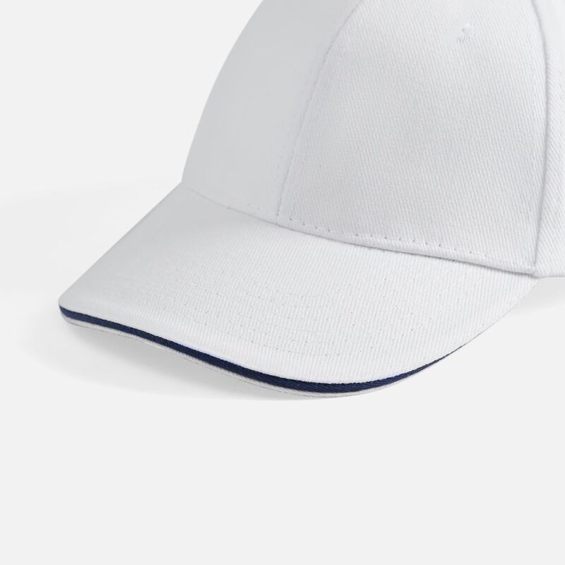 Бейсболка Buffalo, белая с темно-синим арт.6404.64