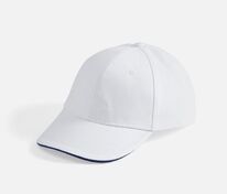 Бейсболка Buffalo, белая с темно-синим арт.6404.64