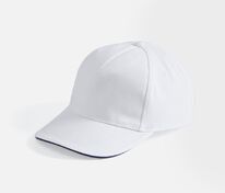 Бейсболка Long Beach, белая с темно-синим арт.00594989TUN