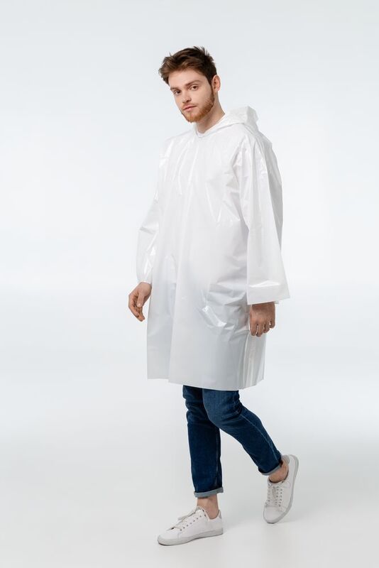 Дождевик-плащ CloudTime, белый арт.11876.60