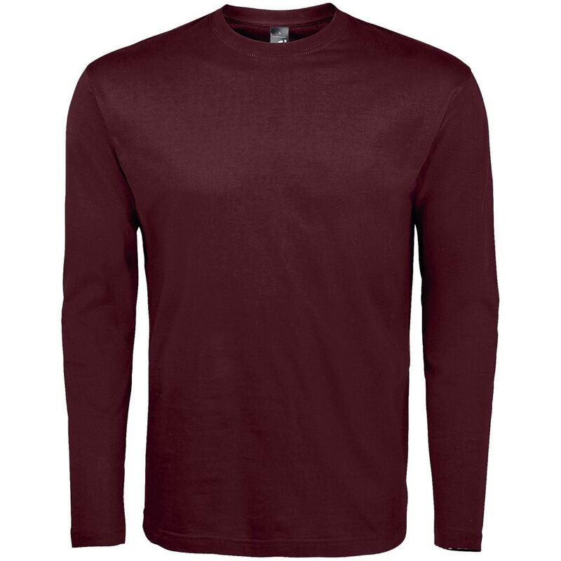 Футболка с длинным рукавом Monarch 150, бордовая арт.1377.55