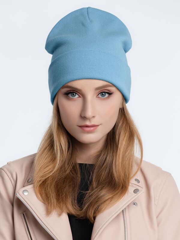 Шапка Real Talk, голубая арт.547.14