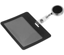 Чехол для карточки с ретрактором Devon, черный арт.11645.30