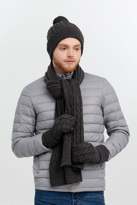 Шарф Heat Trick, серый меланж арт.12876.13